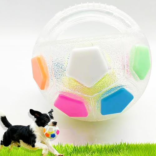 The Mellow Dog Calming Ball, Hundespielzeug Unzerstörbar, Anti Stress Ball Hund, Hundeball mit Handle, Interaktives Hundespielzeug Ba-ll, Antistressball für kleine, mittelgroße und große Hunde Blue)