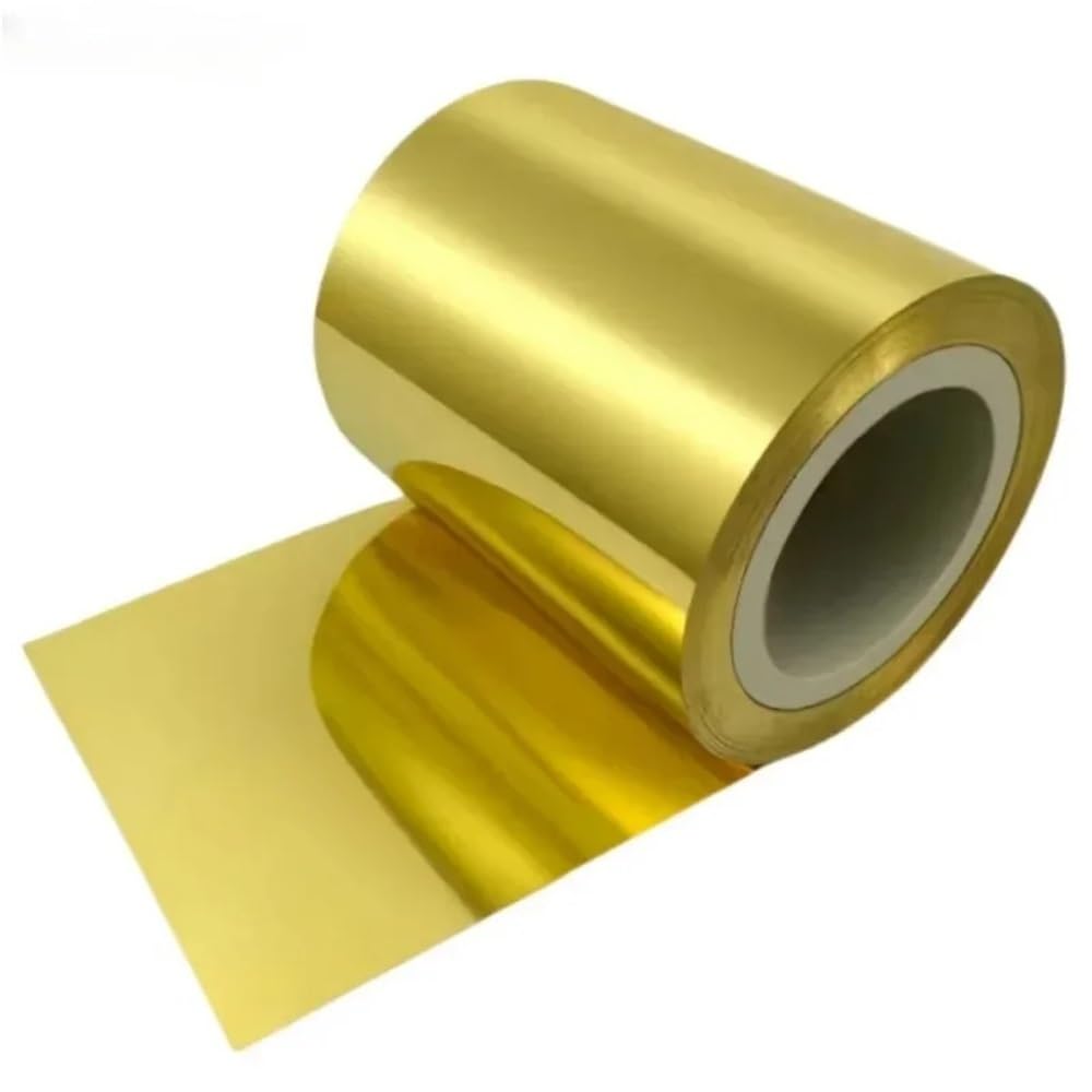1 szt. 1-metrowa rolka cienkiej blachy mosiężnej - wysokiej czystości folia mosiężna, folia metalowa H62 do precyzyjnych instrumentów(0.4MM*1M*50MM)