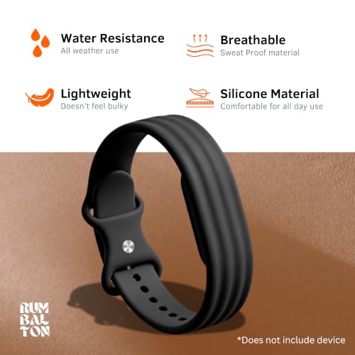 Image of Soft Silicone Strap Compatible with Google Fitbit Air, Sport Replacement Band, Adjustable Breathable Wristband for Workout, Running & Daily Wear