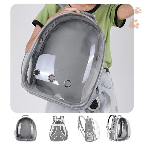 Bolsa De Transporte Ventilado Conveniente Para Passeios Acrílico Visão Panorâmica Mochila Pet Cachor