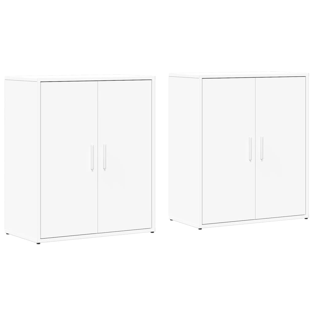Aparador blanco moderno para organizar el pasillo y salón juego de 2 cómodas auxiliares de madera