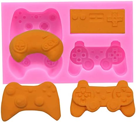 Miniatura 5 de Molde para fondant para tartas, controlador de videojuegos, moldes de resina de silicona para caramelos, chocolate, fondant, decoración de cupcakes,