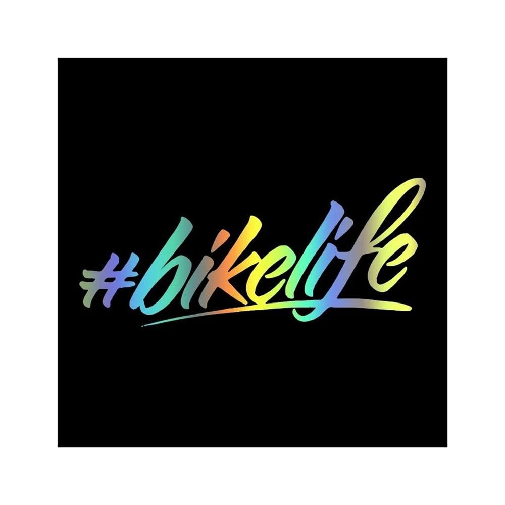 Bikelife Car Stickers Decals Helmet Windows Laptop Sticker Creative Decal Windshield Decoration Vinyl(Laser)