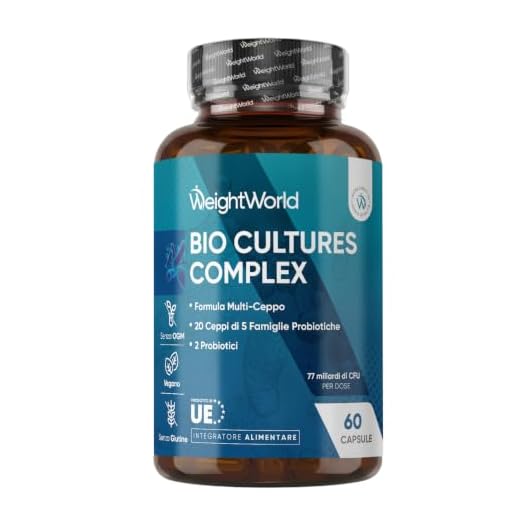 Fermenti Lattici Probiotici e Prebiotici Insieme, 60 Capsule Vegane da 77 Miliardi di UFC, 20 Ceppi Batterici, Fermenti Lattici senza Lattosio come Lactobacillus Acidophilus, Bifidobacterium, Inulina