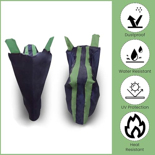 Image of Mototrance All Weather Protection Two Wheeler Cover for All Activa, Scooter, Scooty & Bikes Upto 150CC | Anti Dust, Water Resistant, Heat Resistant, Mirror Pocket Bike Body Cover | Arc Green