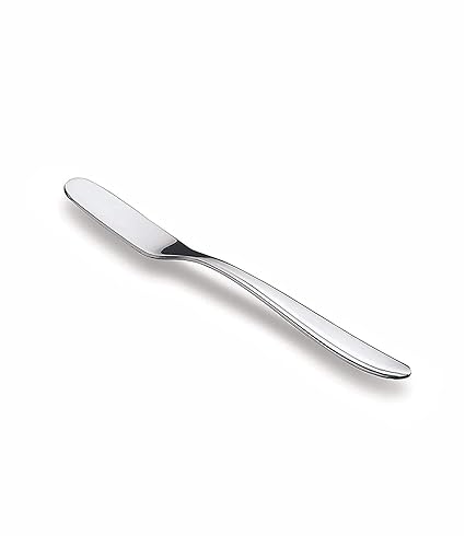 TIARA - 6Pc Set Butter Knife Stainless Steel jam Spreader for Kitchen 2mm thickness heavy guage (6)