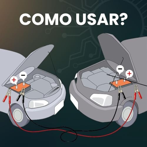 Cabo de Chupeta Automotivo 800amp Para Bateria Carro Moto Caminhão 2,2 Metros Espessura 8mm com Bols