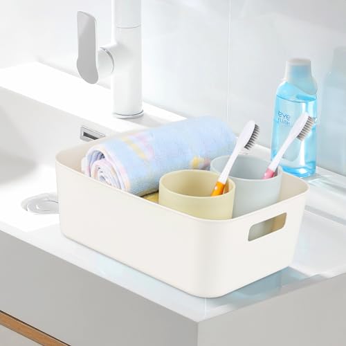 Boîtes de rangement en plastique blanc pour optimiser vos placards - 6
