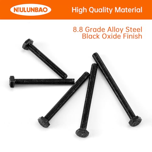 Tornillos hexagonales M4 de acero de aleación 8.8 de rosca completa métrica 4
