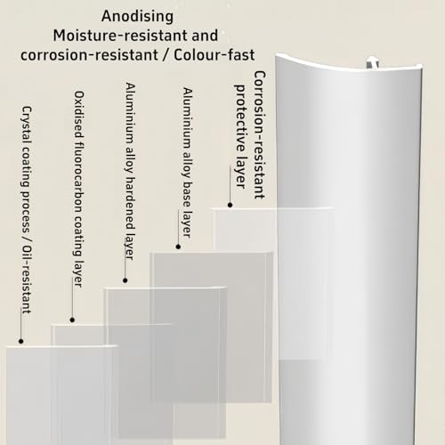 Perfil de aluminio de 55 mm para salvar desniveles entre azulejo y madera 7
