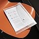 Rapesco 0695 Transparente Dokumentenmappe mit Druckknopf, Foolscap / A4+ Format, Transparent, 5 Stück