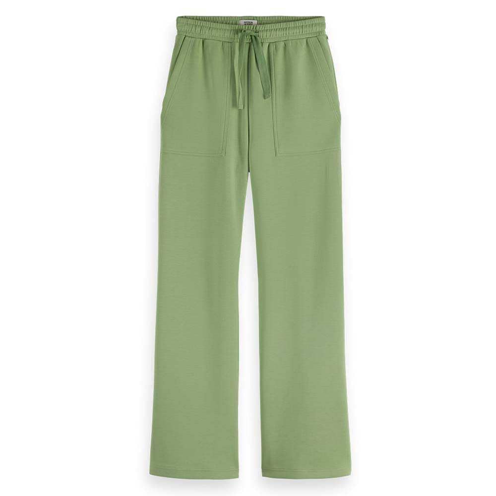 Scotch & Soda Women's Wide Leg Modal Sweatpants Casual Pants, Pistachio, XL