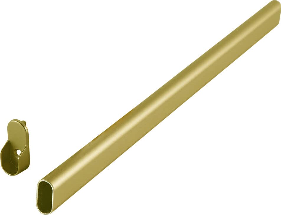 OVAL-Closet-Rod-Matt-Brass-36-Inches