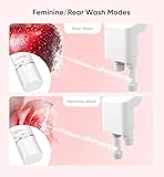 Ultra-Slim Bidet Attachment, Non-Electric Bidet Attachment, Adjustable Fresh Cold Water Pressure, Stainless Steel Inlet (White)