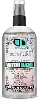 100ml | Witch Hazel Pure Natural Facial Gentle Cruelty Free, Vegan, Cleansing & Toning - Aromatherapy, Skincare and DIY Beauty Recipes