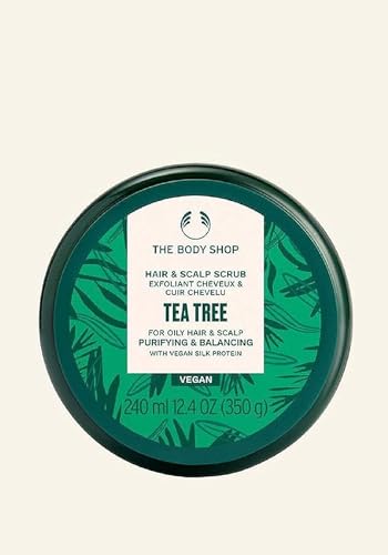 The Body Shop Tea Tree Hair & Scalp Scrub (1x 240ml), Purifying & Balancing Hair & Scalp Scrub