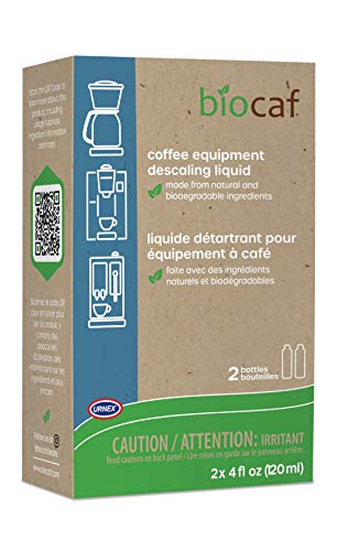 Urnex Biocaf Espresso Descaling Solution 4 Ounce (2 Single Bottles) Safe to use with Keurig, Delonghi, Nespresso, Ninja, Hamilton Beach, Mr Coffee, Braun, 4 Fl Oz (Pack of 2) - Thumbnail 2