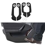 TUCKBOLD Protector De Borde Lateral De La Puerta del Coche De Cuero para Toyota Crown 2015 Accesorios Interiores Negros 1 Juego