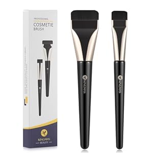 KINGMAS 2Pcs Flat Foundation Brush,...