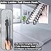 Bytcew Extendable Attic Pull Down Hook, Ladder Door Stairs Puller System Kit Rod Pole, Replacement for Ropes Cord String with Stainless Steel Ring Handle