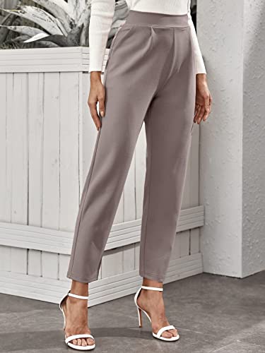 Image of Noelia Women's Pants Work Office Trousers Tapered Slim Fit Formal Style