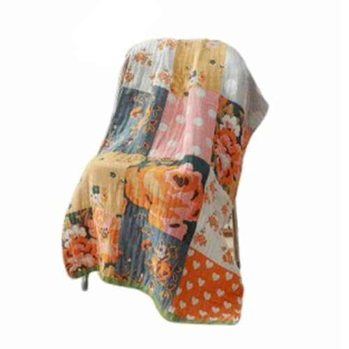 100%綿 ブランケット タオルブランケット ジャガード マルチ柄 総柄 バスタオル 大判 厚手 夏用 タオルケット ガーゼ コットン ビーチタオル タオル アウトドア キャンプ ビーチ プール 防寒 ひざ掛けのサムネイル