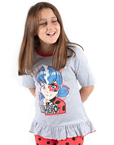 Miraculous Pajamas Girls Ladybug Superhero T-Shirt & Long Or Shorts Pjs3