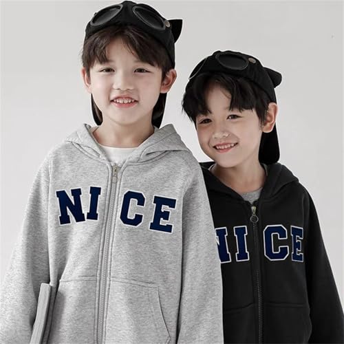 Boys Girls Oversized Hoodies Zip-Up Sweatshirts Nice Graphic Jacket with Pocket Fall Winter Pullover Sweater Coat3