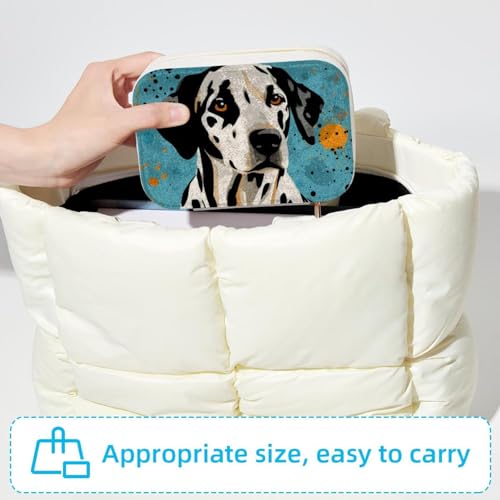 Boîte à bijoux de voyage velours au design dalmatien exclusif - 6