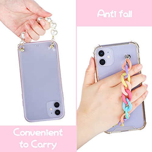 4 Pieces Phone Case Chain Beaded Secure Mobile Phone Finger Starp Drop Resistance Phone Grip Holder for DIY Phone Case… - Image 6