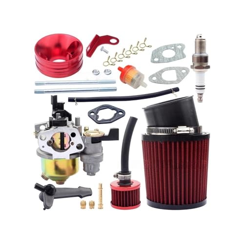 Filtre à air rouge et carburateur 212cc pour restaurer votre go kart et mini moto de trail