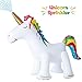 Leader Accessories Gonfiabile Gigante Unicorno Giocattoli Galleggianti per Feste, Giocattolo Acquatici in PVC, 198*177*80cm