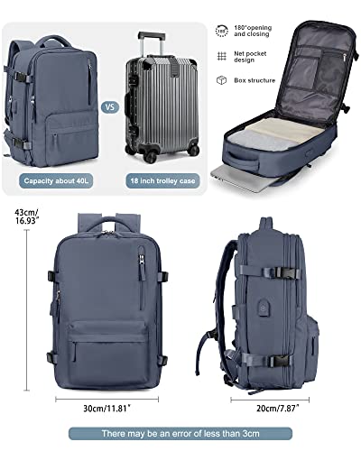 VGCUB Carry on Backpack,Large Travel Backpack for Women Men Airline Approved Gym Backpack Waterproof Business Laptop Daypack - Image 2
