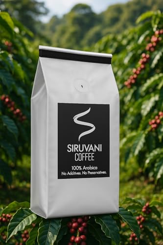 Image of Siruvani Roasted Coffee Beans - 500 Gram | Premium 100% Arabica | Medium Roast