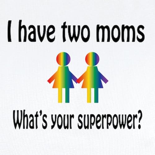 CafePress I Have Two Moms, Whats Your Super Power? Body Suit Cute Infant Bodysuit Baby Romper2