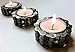 Bike Chain Tea Light Candle Holders Set of 2