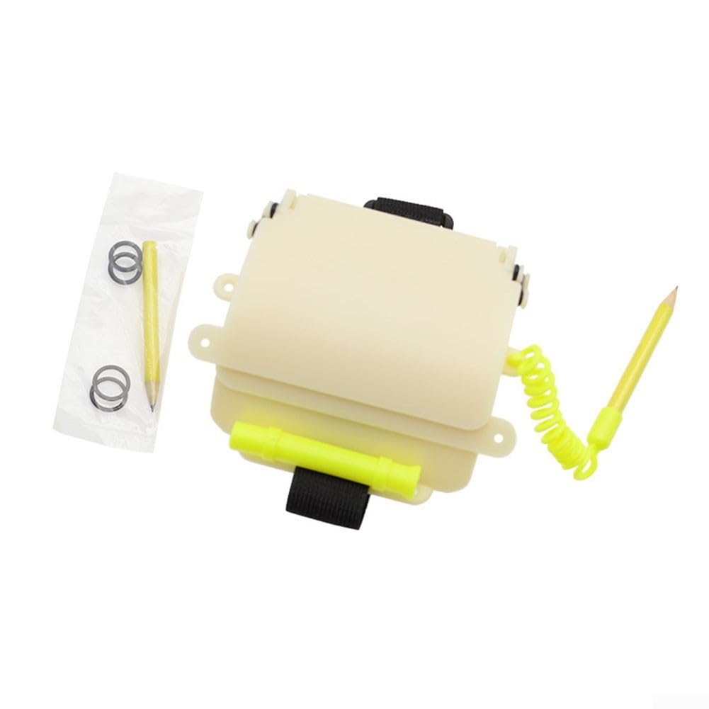 Carnet de bord lumineux de plongée ardoise ABS blanche DAZZLEEX