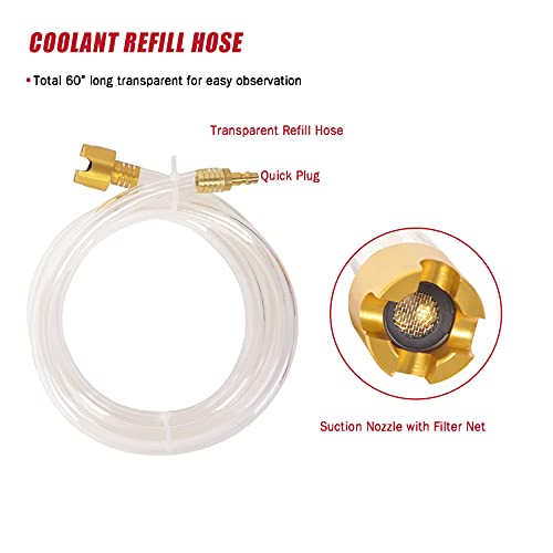 Engine Cooling System Vacuum Purge & Refill Kit Set Universal Pro Tools #TOP5