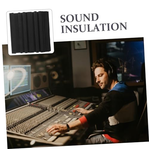 Paneles acústicos absorbentes de sonido 6 piezas para estudio de grabación miniatura 5