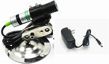 532nm Green Focus Dot Line Cross Positioning Laser Diode Module Locator 5V Adapter Adjustable Holder Line