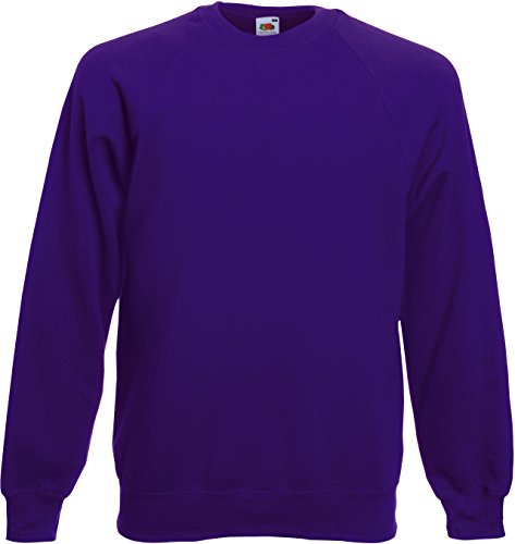 Fruit of the Loom - Sweatshirt 'Raglan Sweat' M,Purple