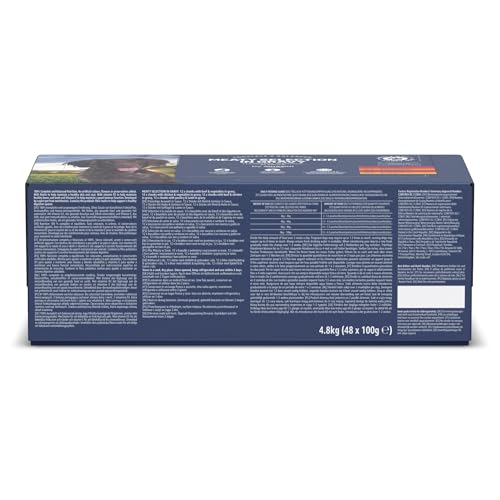 by Amazon Alleinfuttermittel für ausgewachsene Hunde, Fleischauswahl in Sauce, 4.8kg (48 Packungen mit 100g)