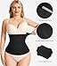 Nebility Womens' Waist Trainer Tummy Control Waist Cincher Slim Body Shaper (Black Without Hook, XS)