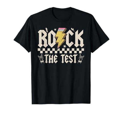 Testing Day Rock The Test ABCD Motivational Teacher Students T-Shirt