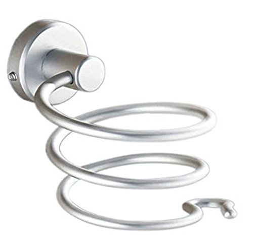 TOPMOOM Soporte de Pared para Secador de Pelo Aluminio, Secador de Pelo Estante Titular para Baño