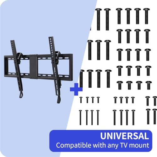 Universal TV Mounting Screw Kit, Complete Wall Mount Hardware Set with M4 M5 M6 M8 Screws, Spacers, Washers for Flat and Curved TVs - Thumbnail 3