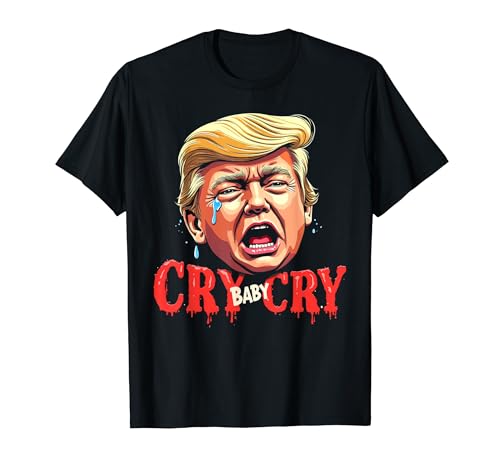 Divertido Anti-Trump Baby Cry Elección política divertida 2024 Camiseta