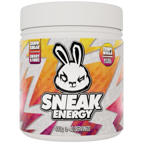 SNEAK Energy Drink Powder | Tropikilla | No Sugar. No Nasties. Just Natural Caffeine Focus-Boosting Nootropics | 40 Servings
