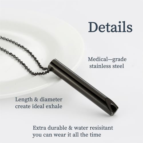 Anxiety Necklace-Breathing Necklace for Meditation,Mindfulness Tool for Breathwork, Meditation, Relaxing,Calm and Stress Reduction,Stress Relief Necklace,Stress Relief Gift for Men and Women - Image 3