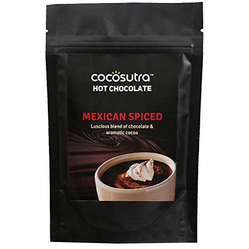 Image of COCOSUTRA Mexican Spiced Hot Chocolate Mix | Enjoy hot or cold | 100 g | Gluten Free Drinking Chocolate Powder | No Preservatives | Ready in 2 Minutes | Serves 5 Cups (Pack of 2)
